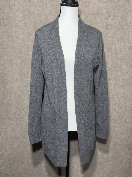 Charter Club Sweaters - Charter Club Cashmere Cardigan Sweater Open Front M 2Ply Gray Luxury *Read*